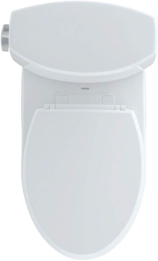 Toto CST474CEFGNo.01 Vespin II Two-Piece High-Efficiency Toilet, with SanaGloss, 1.28-GPF, Cotton, 12 Inch - - 