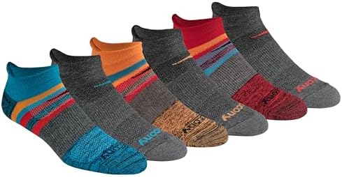 Saucony Mens Rundry Mesh Ventilating Comfort Fit Performance Tab Socks Available in M-xl (6, 12 Pairs) Socks (pack of 6)