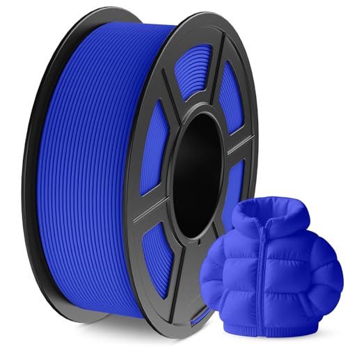 Image of JAYO Matte PLA 3D Printer Filament 1.75mm Blue, Matte Surface Conceals Layer Lines, 1.1kg (2.42 lbs) Spool, Accuracy + /- 0.02 mm, Fit Most FDM Printers