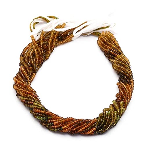 Perles tourmaline petrol 4mm pour créer vos bijoux bohèmes chics