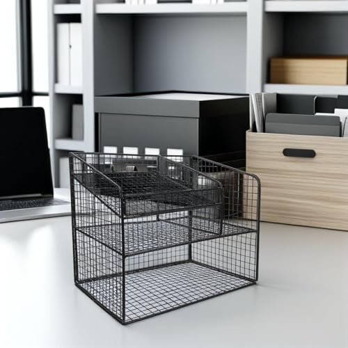 Étagère pour téléphone de bureau et trieur de documents espace travail - 6