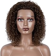 Rebecca Beauty Short Curly Lace Front Wigs Human Hair, Curly Bob Wigs for Black Women, 13X1.5 HD ...