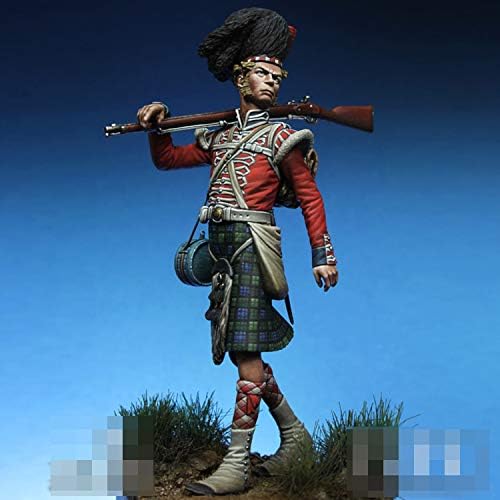 PANGCHENG 1/32 Private, 42nd Highlanders, 54mm, Resin Model Figure GK, Unassembled and unpainted kit