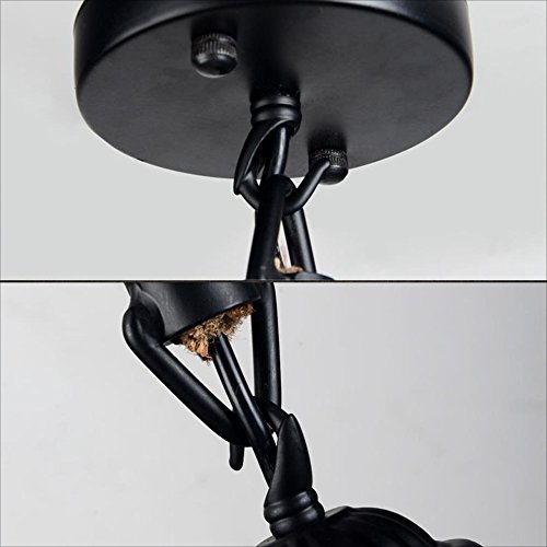 Suspension industrielle ø25cm en verre avec diffusion lumineuse 360° - 5