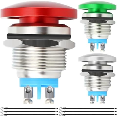 MKBKLLJY 16mm Waterproof Momentary Push Button Switch Cover