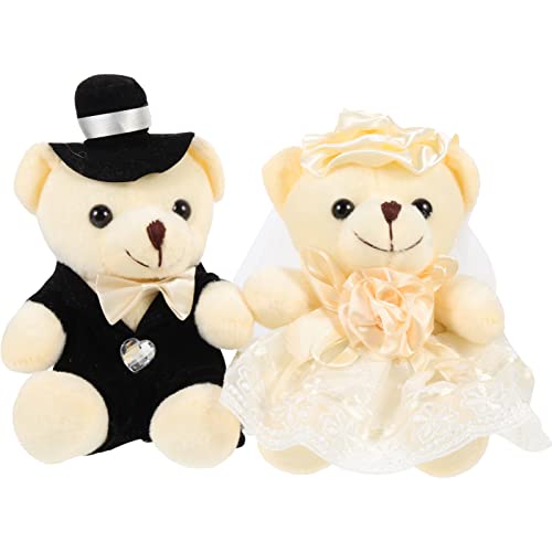 2Pcs Wedding Bear Ornaments