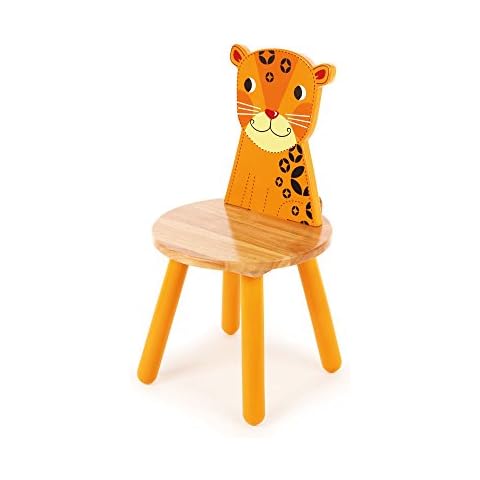 Tidlo Wooden Chair - Leopard Cover