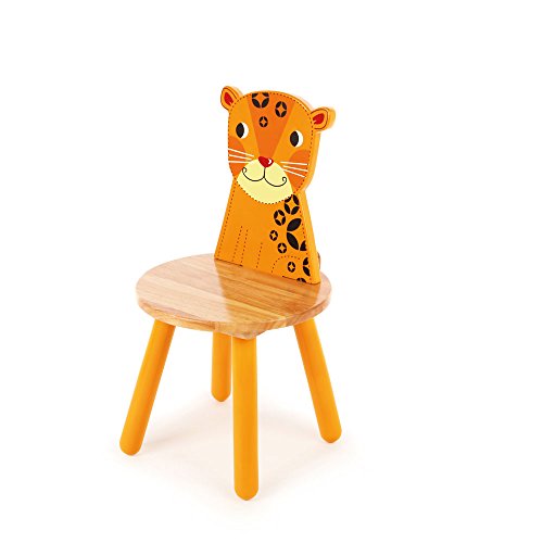 Preisvergleich Produktbild Tidlo Kinderstuhl mit Leopardenlehne 26 cm Holz