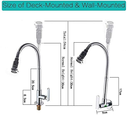 Robinet évier de cuisine rouillonnement flexible single cold - 2