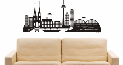 INDIGOS UG Wandtattoo „Siegen“ – Skyline-Deko Für Wohnzimmer & Mehr
