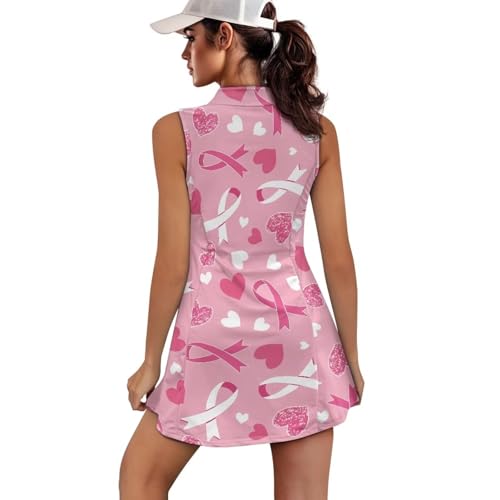 2025 Tennis Dress for Women Santa Claus Soft 1/2 Zip Up Tennis Golf Shirts Dresses XS-2XL2