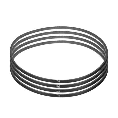 Image of uxcell 4pcs A47 or 4L490 Classic Wrapped Rubber V-Belt, 47 inch(1200mm) Inside Circumference, A Profile V Belt