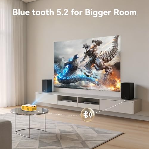Mini Projector Portable Projectors with Wifi & Bluetooth Outdoor Projector - image 4