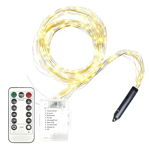 Yplkm Luces Navideñas Para Árbol,Decoración Hogar LED Parpadeante - Luces De Navidad Con Cable A Batería - Para Interior Exterior Sala de Estar Fiesta Cumpleaños Patio Trasero Puerta Principal Pasillo