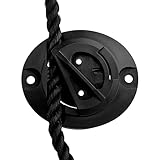 No-Knot Fender Cleat for Boat Gunnel Tracks, Fits 1/4' Rope, Boat Fenders Use On Most Gunnel Track Systems, Versatrack Boat Accessories,(Only Including Fender Cleat, No Installation Hardware)