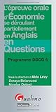  L\'épreuve orale d\'économie se déroulant partiellement en anglais en questions: Programme DSCG 6