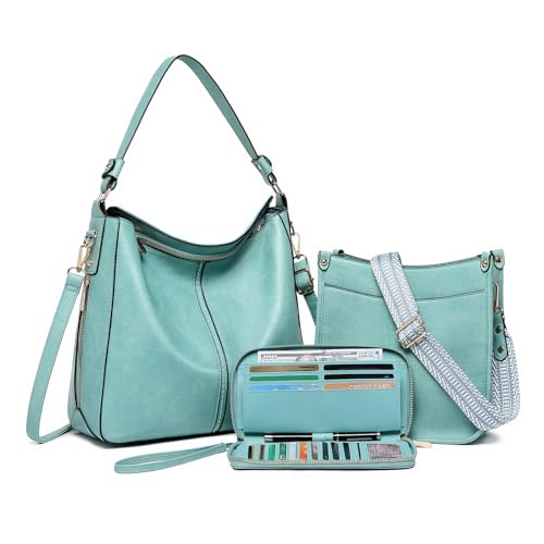 Sac à main en cuir de qualité supérieure solide couleur bleu lac avec bretelles ajustables