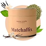 Matchaflix | Té Matcha Premium Sabor Vainilla (100 Gramos) | Té Instantáneo | Healthy | Green Drink