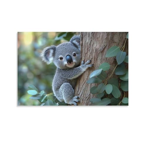 Toile imprimée koala apporte douceur et originalité à votre bureau