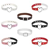 Choker Punk para Mujer: Obtendrá 8 piezas de gargantilla punk rock, collares de cuero de diferentes colores, que se pueden combinar con su ropa diferente. El diseño elegante y moderno le hace destacar entre la multitud.