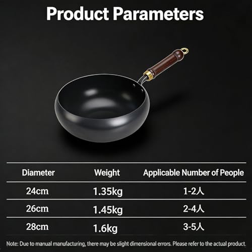 Wok japonés de hierro fundido con tapa de madera 11 pulg miniatura 7