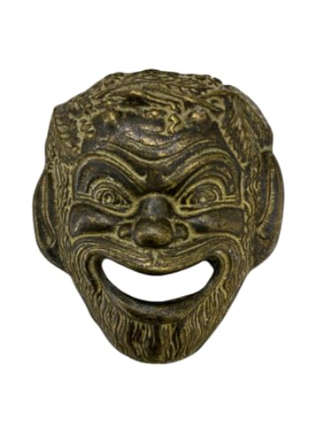 Artigianato Artistico Cav. Filippo D'Aloise snc Máscara para decoración de fuente, máscara de metal, para exterior, jardín, accesorio