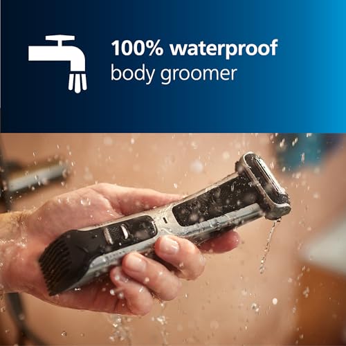 Image of Philips Bodygroom 7000 Series, Showerproof Groin and Body Trimmer for Men, Precise Body Grooming, Adjustable Comb, Safe Even Below The Belt, 80 Min. Runtime, Model BG7040 /42 (Pack of 4)