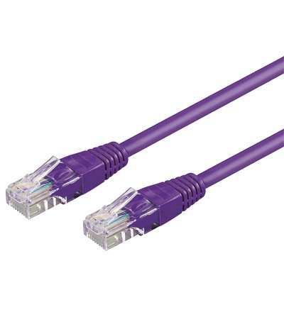 Kabelmeister® Patch Cable Cat. 5E, U/UTP, Violett, 0,50 m