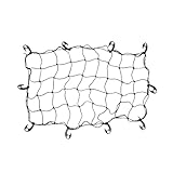 LITEFAR Gepäcknetz für Auto, Campingwagen und LKW, 50 x 90 cm, Schwarz