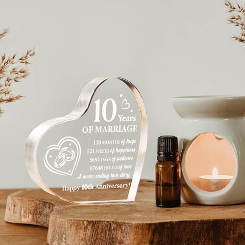 Image of Acrylic Plaque Gifts 2 (10th Anniversary)