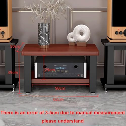 Soporte altavoces torre de rack de audio de 2 niveles nero compacto 3