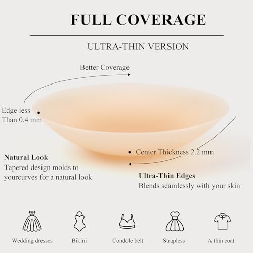 Cakes Nipple Covers Non Adhesive, Cakes Grippy Seamless Covers, Silicone Nipple Covers Nipple Pasties for Women3