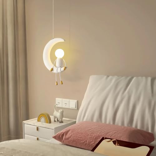 Plafonnier lune chambre enfant base réglable pour éclairage doux - 5