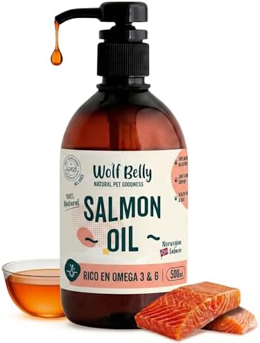 Wolf Belly - Aceite de Salmón para Perros y Gatos 100% Natural (5...