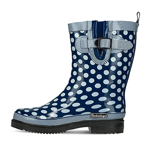 Bockstiegel Dorin-k Gummistiefel in Übergrößen Mehrfarbig 10219_2_2_6_2 dk-blau/Multi große Unisexschuhe, Größe:39
