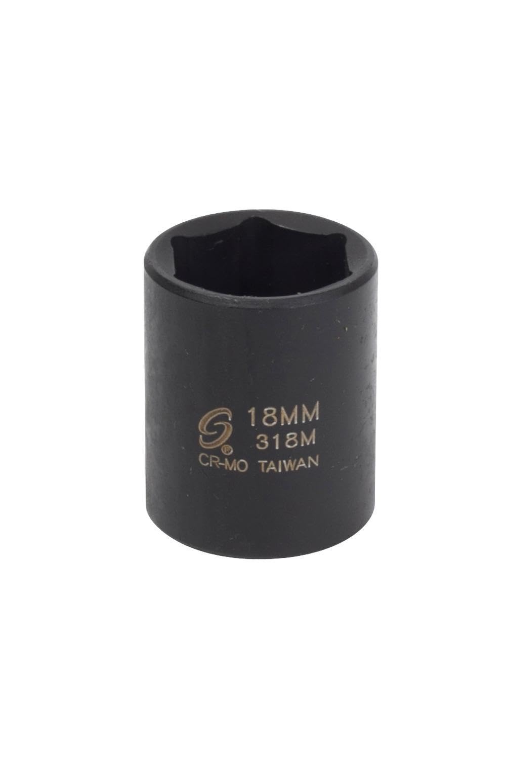 Sunex 318m 3/8-Inch Drive 18-Mm Impact Socket