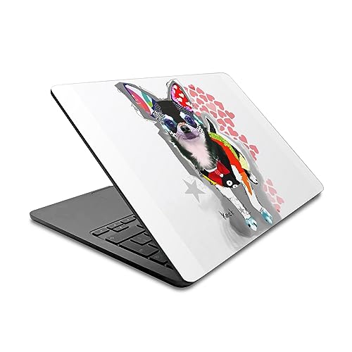 Autocollant MacBook Air 13.6 A2681 Chihuahua Keck au café et bureau