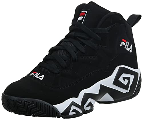 Fila mens Mb Fashion Sneaker, Black/White/Fila Red, 8.5 US