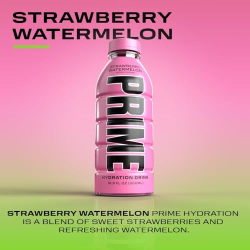 Image of PRIME Hydration Drink, Strawberry Watermelon, Naturally Flavored, No Artificial Colors, 500ml (Product Of UK) From DECADENT