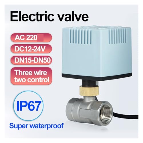 Válvula de bola motorizada e impermeable IP67 de acero inoxidable para control fluido 3