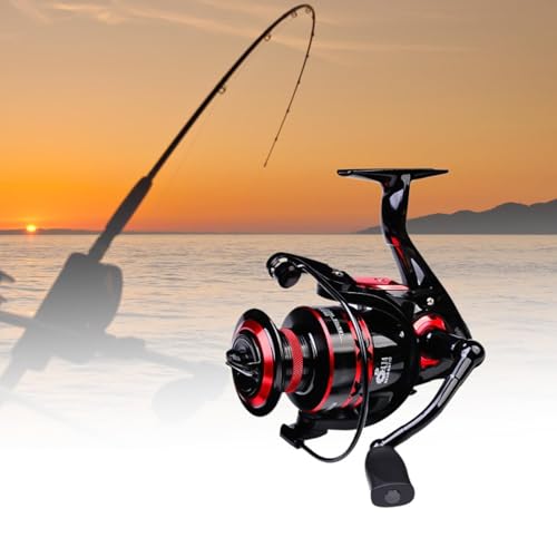 Qianly Fishing Reel High Speed Baitcasting Reel Low Profile for Summer Saltwater Freshwater, 8000 Type - Image 2