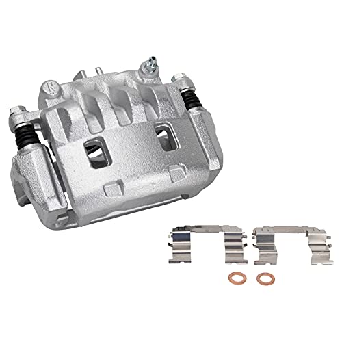 Image of TRQ Front and Rear Brake Caliper Set Zinc Coated Brackets Hardware Compatible with 2008-2011 Subaru Impreza