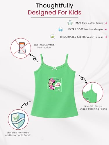 Image of BODYCARE Pure Cotton Girls Vest 100% Cotton Regular Fit, Vest for Girls, Pack of 3