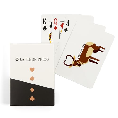 Lantern Press Laramie Wyoming Baraja Póker 52 Cartas