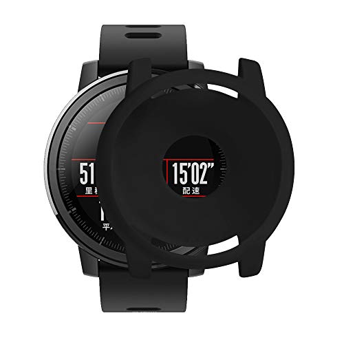Consejos para Comprar xiaomi amazfit stratos del mes. 46 Senter Compatible con Huami Amazfit 2 Amazfit Stratos Pace 2 Case,TPU Ultra Slim Case Premium Hybrid Protective Clear Case para Xiaomi Huami Amazfit 2 Amazfit Stratos Pace 2