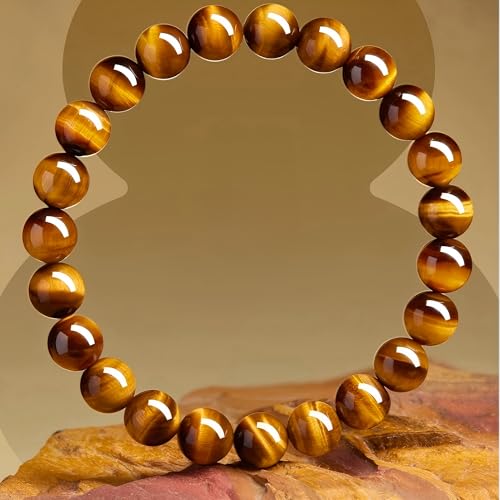 Pulsera de piedra ojo de tigre natural 10mm miniatura 6