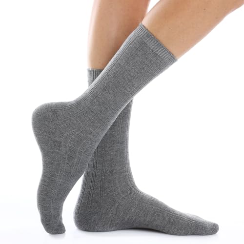 Chaussettes cachemire douces anti-serrage : lot de 6 paires confort