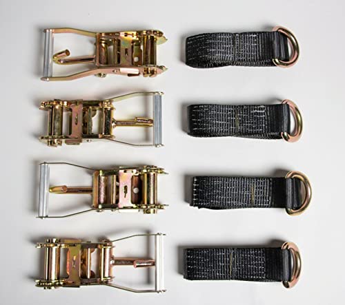 12pc Combo Lasso Wheel Lift Straps 2 Ratchets J Finger Hooks Tow Truck Tie Down
