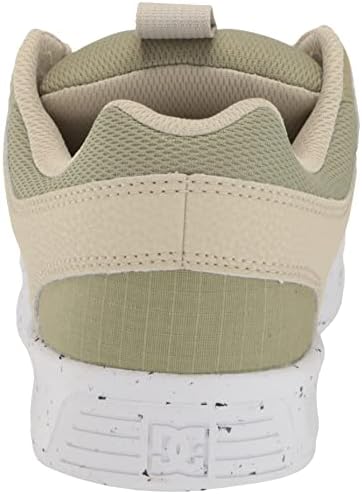 DC Men's Lynx Zero Waste Casual Skate Shoe, TAN/Green, 6 | Image 2