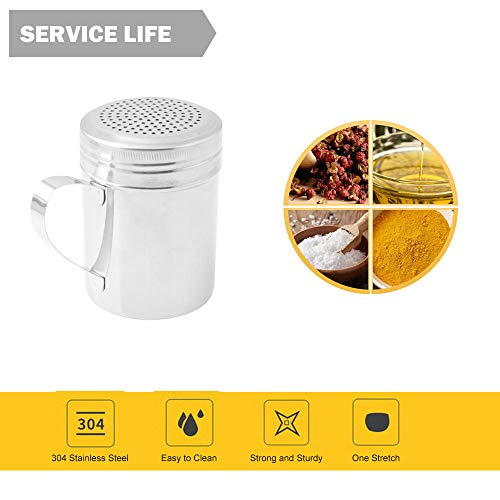 CNQLIS Popcorn-Schaufel und Dredge Shaker aus Metall, ideal zum Befüllen von Pommes Frites, mit Salz- und Gewürzspender - Image 5